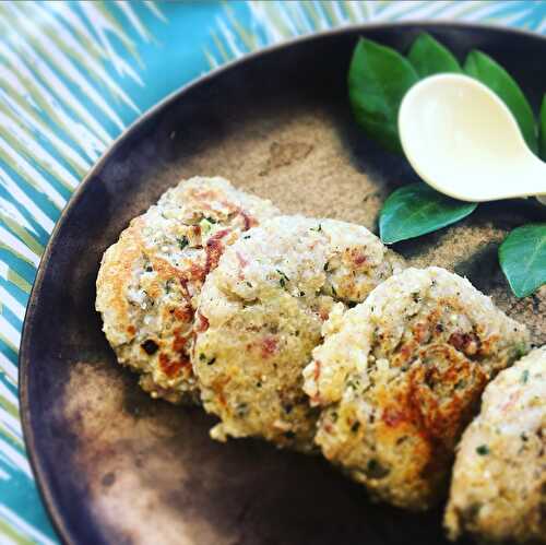 Croquettes de patate douce au jambon cru