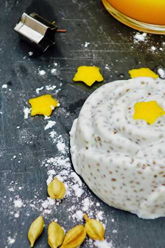 Flan coco aux graines de chia (végan)