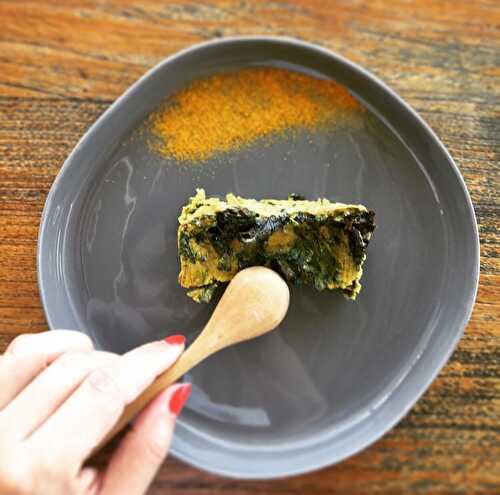 Flan de chou kale au curry (sans lactose)