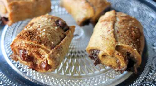 Mini pains chocolat noir-cannelle, recette diététique facile et rapide.