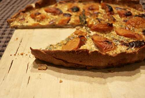 Tarte aux abricots et au thym (sans beurre)