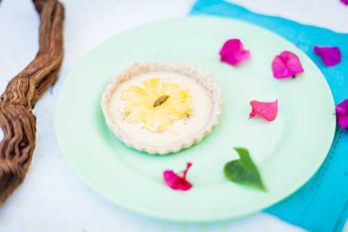 Tartelette coco ananas au basilic citron