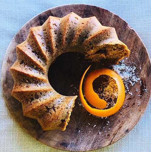 Un gâteau à l’orange au lait de coco pour le goûter!