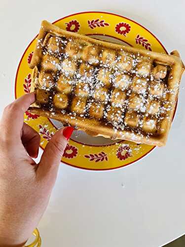 Dernière recette de l’année : gaufres cannelle à la farine complète sans beurre