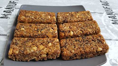 Barres de céréales amandes et aux deux chocolats au Cake Factory