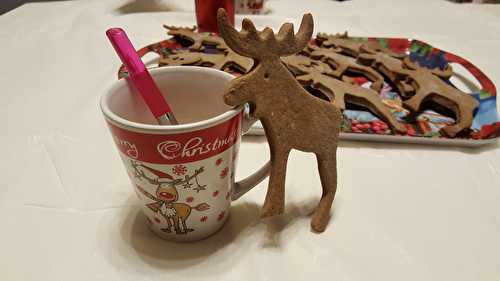 Biscuits Rennes de Noël au cacao