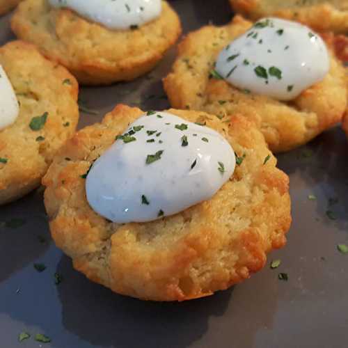 Bouchées au Roquefort, crème de Saint Agur