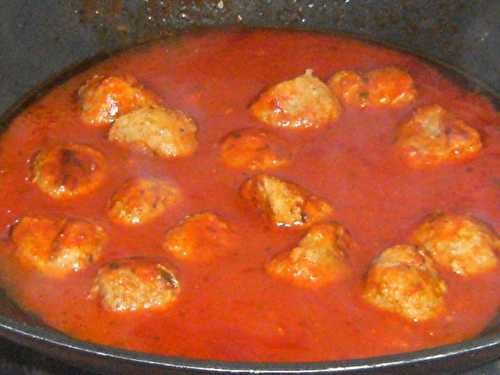 Boulettes de veau à la tomate