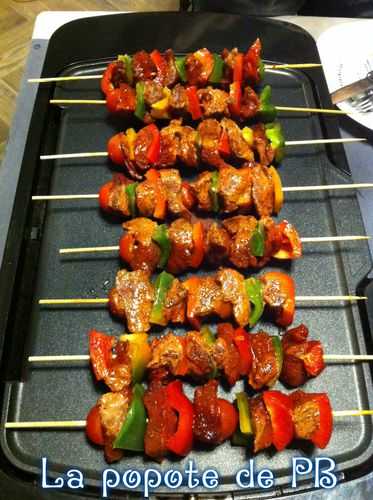 Brochettes de boeuf Tandoori à la plancha