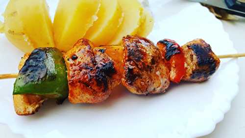 Brochettes de poulet au paprika