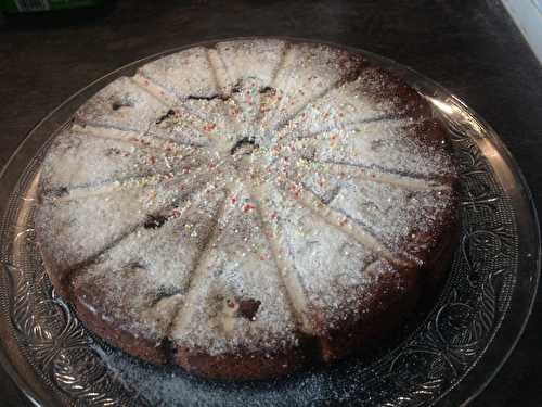 Brownie au nutella, coeur de chocolat blanc