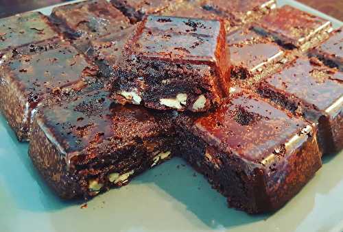 Brownie aux noix de pécan caramélisées de Cyril Lignac