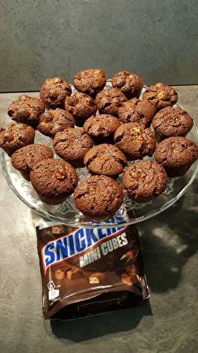 Brownie aux snickers mini cubes