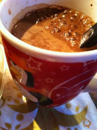 Chocolat chaud épicé de Noël