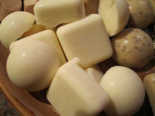 Chocolats blancs à la noix de coco