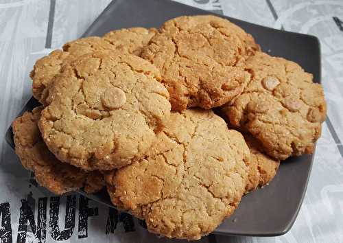 Cookies au beurre de cacahuètes et chocolat blanc