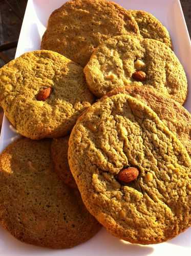 Cookies thé matcha et aux pépites de chocolat blanc