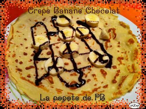 Crêpe banane/chocolat