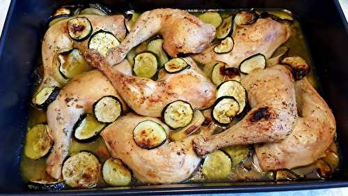 Cuisses de poulet aux courgettes