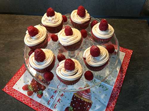 Cupcakes aux framboises