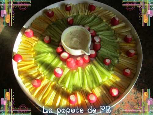 Dips de légumes et sa sauce moutardée