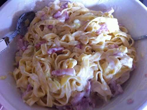 Double tagliatelles façon carbonara