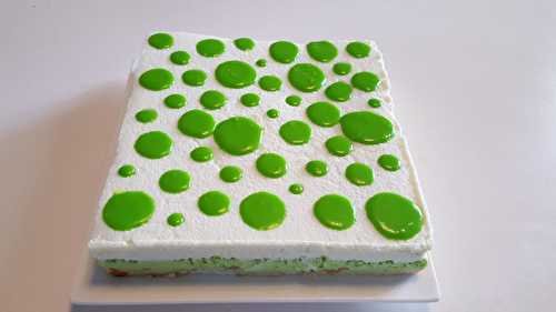 Entremets pomme verte/chocolat blanc
