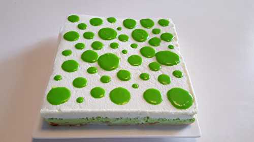 Entremets pomme verte/chocolat blanc