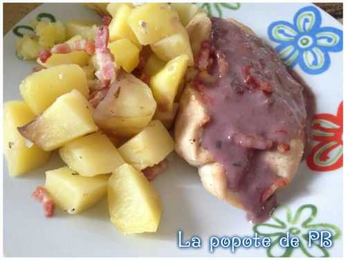 Escalopes de poulet, sauce chasseur au Thermomix