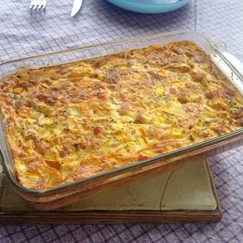 Flan de courgettes au jambon