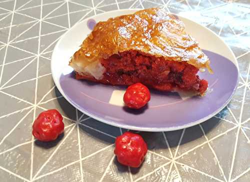 Galette des rois aux pralines roses