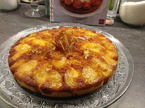 Gâteau aux mini poires San Juan et caramel