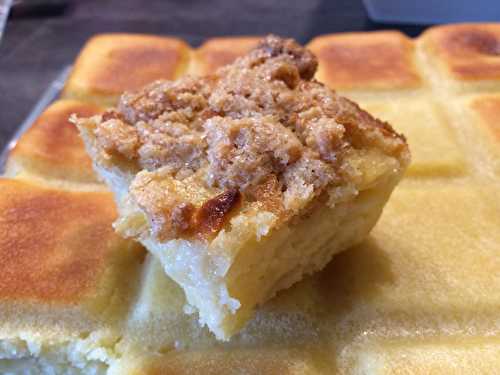 Gâteau aux pommes crumbellisé