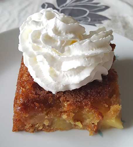 Gâteau aux pommes sans oeufs au Cake Factory