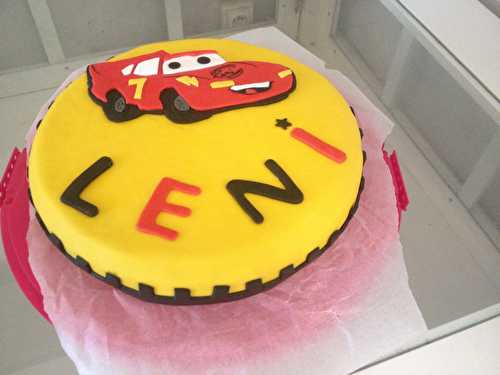 Gâteau cars