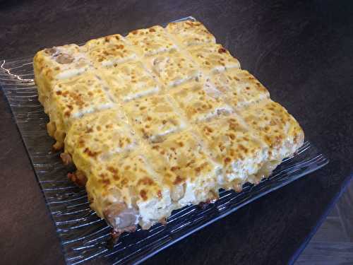 Gâteau de Serpentini aux champignons de Paris