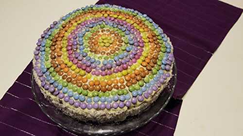 Gâteau multicolore ananas coco