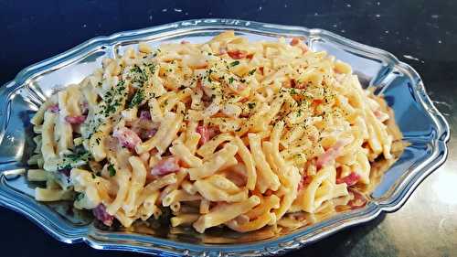 Macaronis façon carbonara au Cookéo