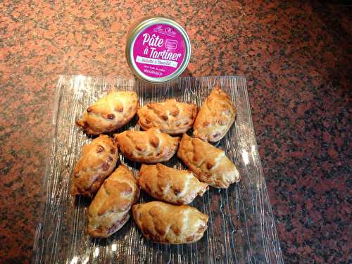 Mini chaussons feuilletées à la pâte à tartine aux noisettes