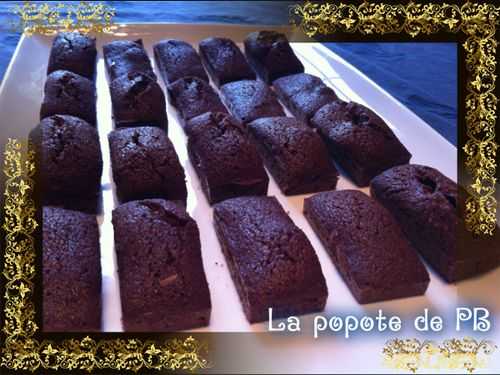 Mini financiers au chocolat