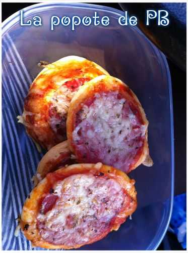 Mini pizza au salami