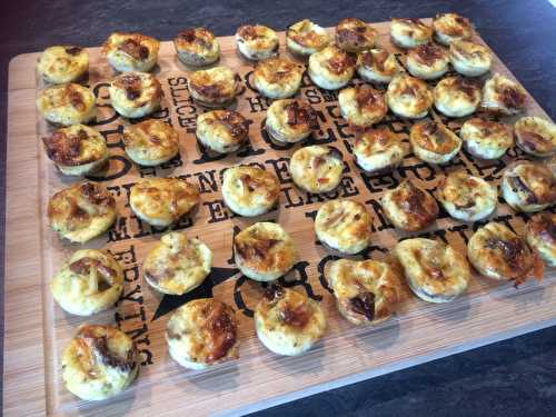 Mini quiches chèvre et tomates séchées