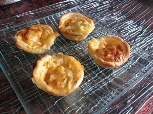 Mini tartelettes camembert et cumin