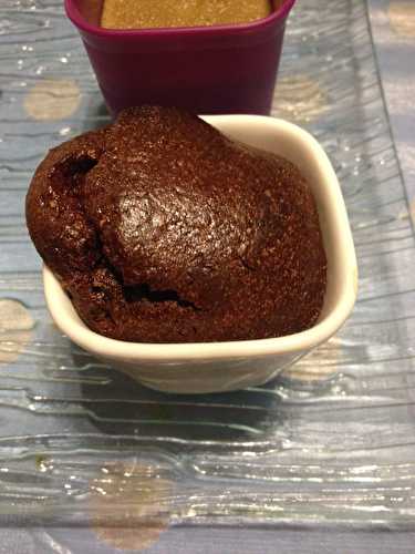 Minis fondants au chocolat, coeur de griotte