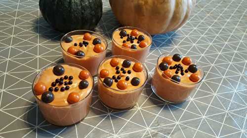 Mousse au chocolat Dulcey en habit d'Halloween