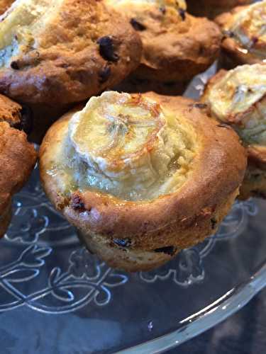 Muffins à la banane et pépites de chocolat