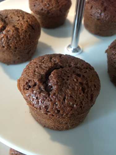 Muffins au chocolat au lait, coeur mini bouchée Côte d'Or