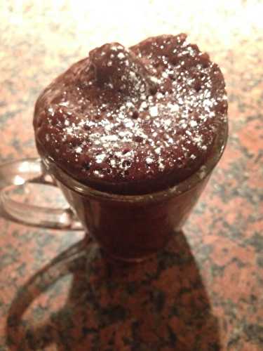 Mug cake au chocolat au coeur coulant Ovolmatine Crunchy