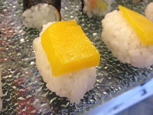 Nigiri mangue et foie gras