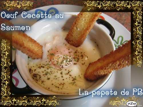 Oeuf cocotte au Saumon